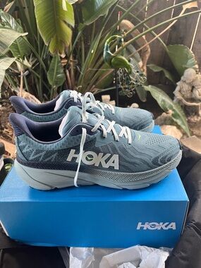 Hoka  men’s Running Shoes in Teal and Navy